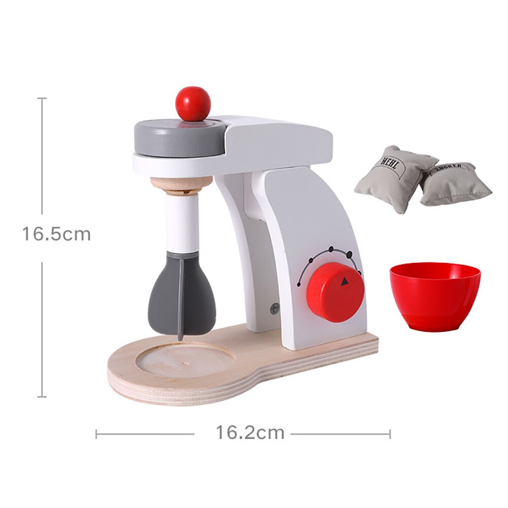 Houten mini simulatie brood koffiezetapparaat blender rollenspel kinderspeelgoed