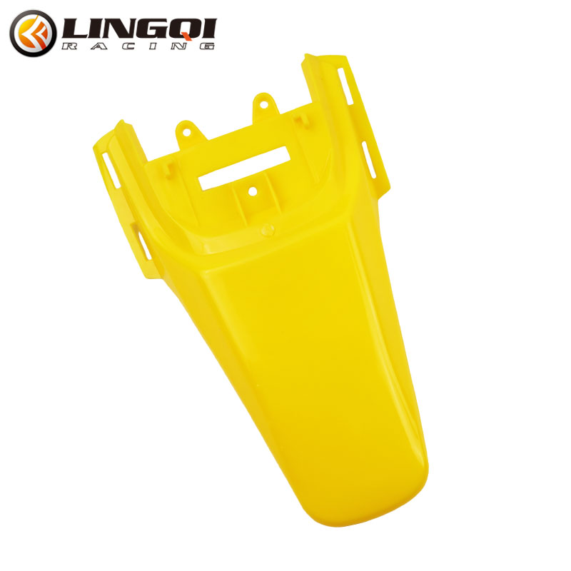 LINGQI CRF50 Rear Fender Motorcycle Pit Dirt Bike Mudguard Mud Guard Plastic Body Cover for CRF 50 Protection Accessories: Yellow