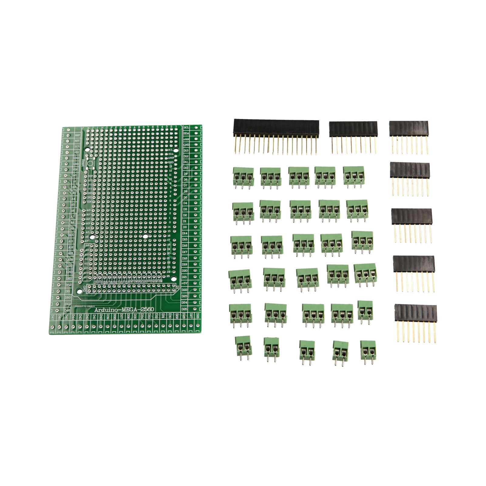 Terminal Blok Shield Board Set Onderdelen Prototype Pcb Terminal Blok Vrouwelijke Header Sockets Compatibel Met Arduino MEGA-2560