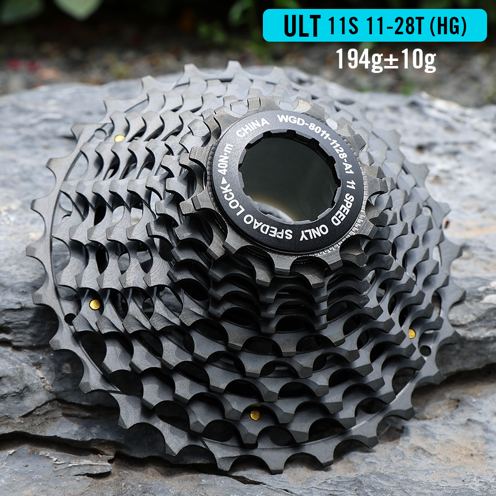 SPEDAO Racefiets Cassette Ultralight 11 Speed 11-25/28/32/34T CNC Vrijloop K7 11V 11S HG Tandwiel Voor R9100 Fiets Vliegwielen: Black