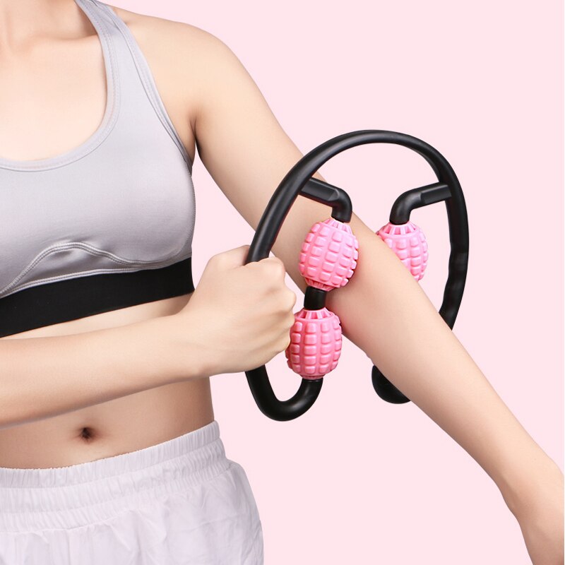 Joga praktyka 4/5 rund w kształcie litery U Trigger masaż punktowy Roller, używany do Fitness nogi i szyi mięśni siłownia Pilates joga Exerciset