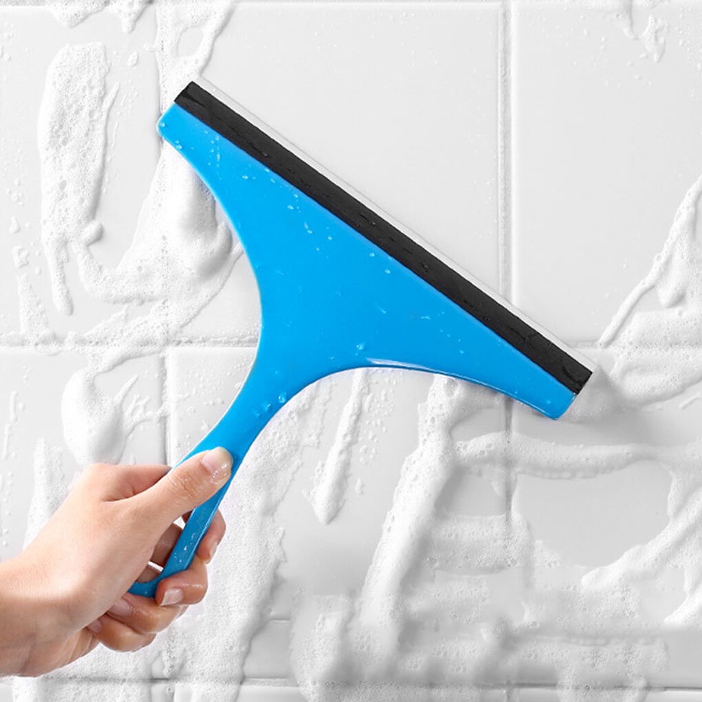 Portable Glass Brush Squeegee Car Door Scraper Window Wiper Cleaning Tool for Bathroom Kitchen Countertop