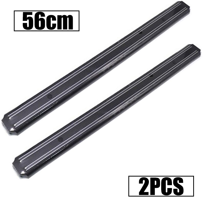 Powerful Magnetic Stainless Steel Magnetic Knife Holder Wall-mounted Kitchen Magnet Magnet Convenient and Practical Knife Holder: 56cm 2pcs