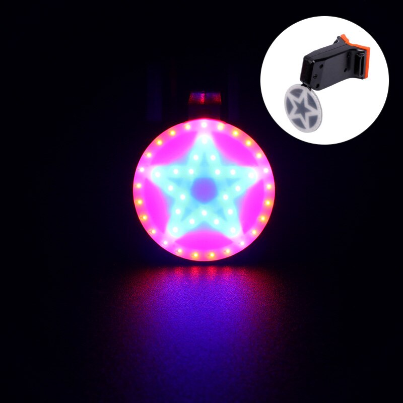 Lanterna para bicicleta traseira ip64, à prova d' água, carregador usb, luz traseira, acessórios para bicicleta, mtb, formato de coração, triângulo redondo: E