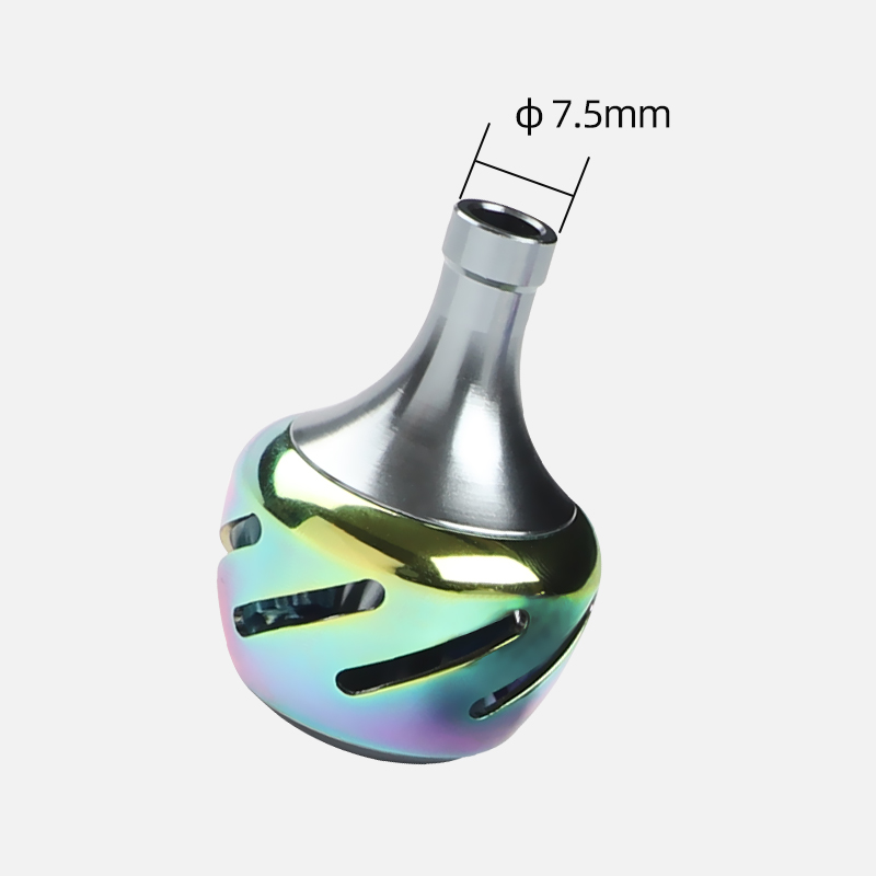 ROLLFISH 1PC Fishing Reel Handle Metal Knob Reel Rocker Arm Grip Ergonomics DIY Modification Fishing Equipment Tackles