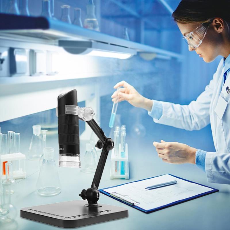 USB Digital Microscope 5MP 1000X Electronic Endoscope Magnifier Zoom Camera with 8 LED Adjustable Brightness Uniform Soft Light