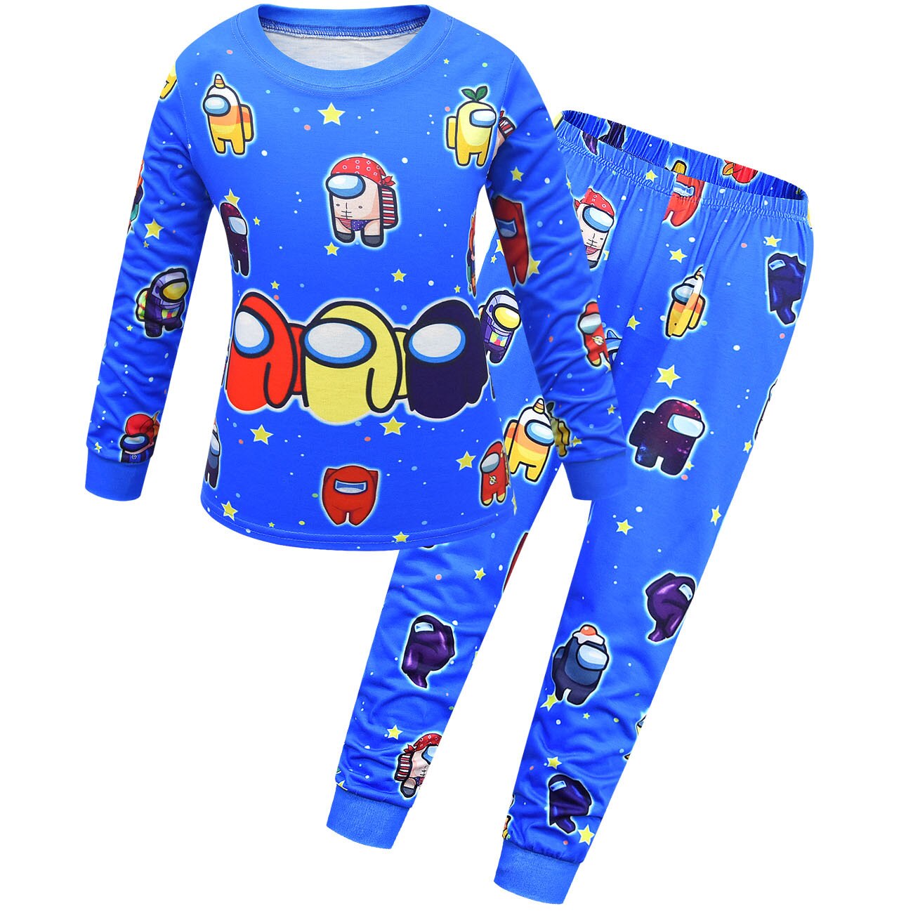 Spiel Unter UNS freundlicher Pyjama freundlicher Nachtwäsche Baby Pyjama setzt Jungen Pyjama Pijamas einstellen Baumwolle Nachtwäsche Kleidung freundlicher Kleidung: Blau / 150CM(10-11 Jahre)