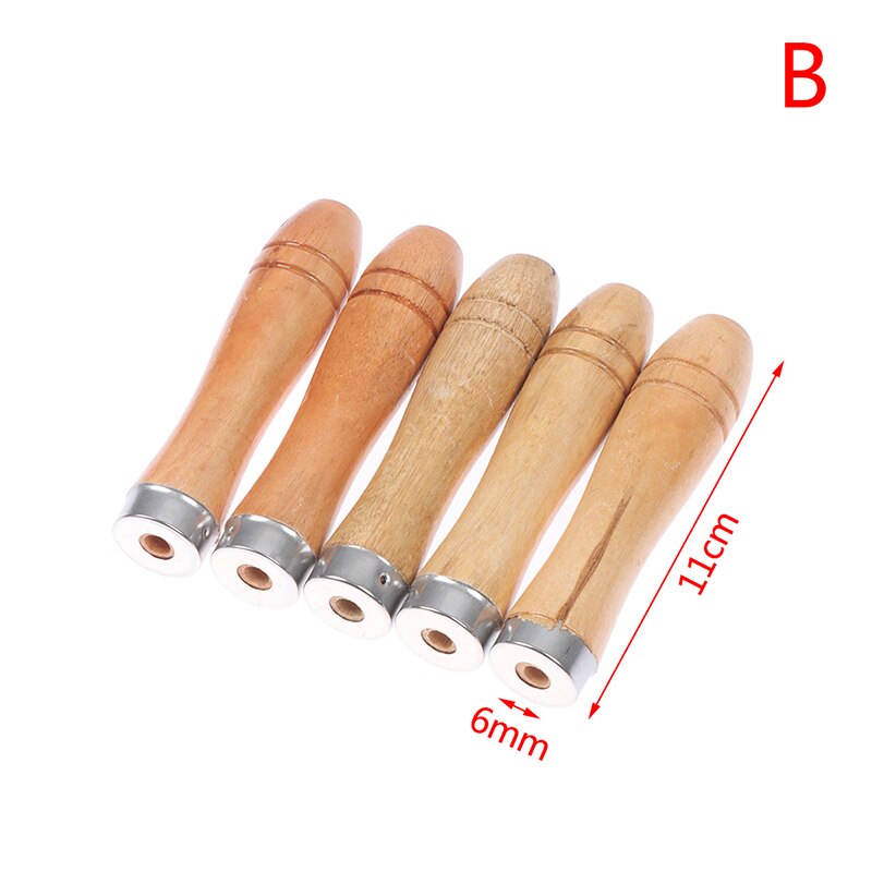5pcs Wooden File Handle Wood Rasp Woodworking Polishing Rust Proof Filing Tools: B
