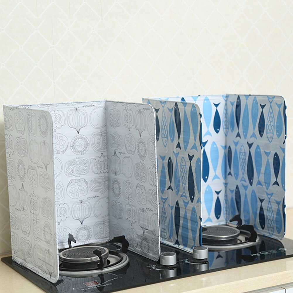 Gas Stove Splash Protection Plate Printed Aluminum Foil Plate Splash Oilproof Body Care Plate Separator Kitchen Tools For Cook