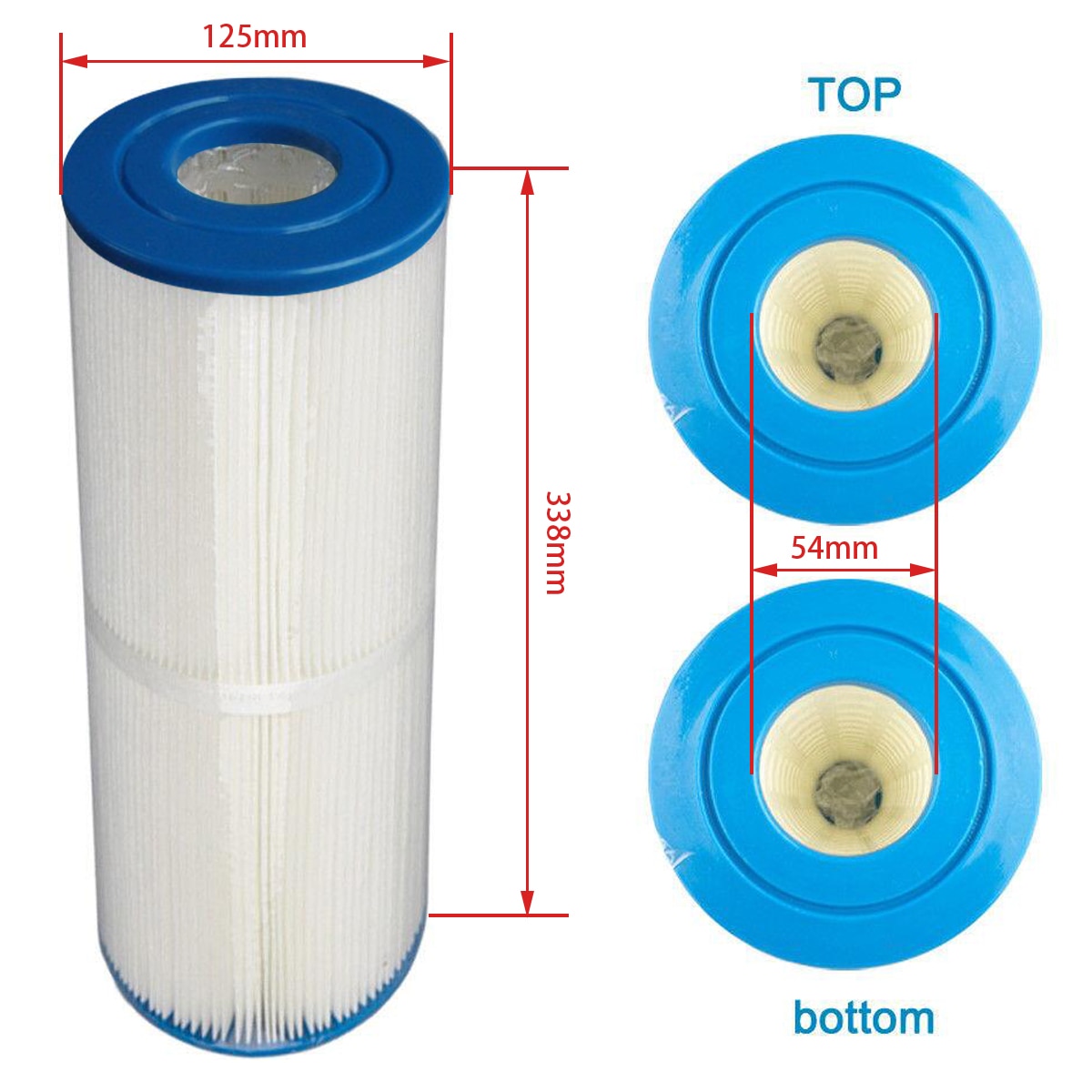 Tub Cartridge Filter En Spa Filter, Maat 13 5/16Inch X4 4/16Inch, unicel C-4326 ,Filbur FC-2375