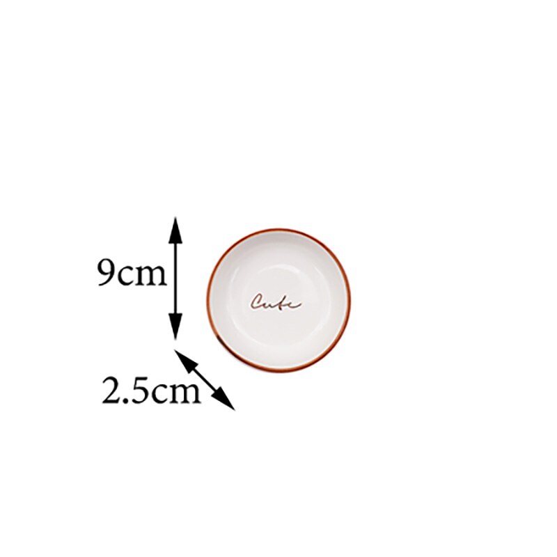 FANCITY Household fish dishes, ceramic dishes, lovely dishes, fruit dishes: E 1