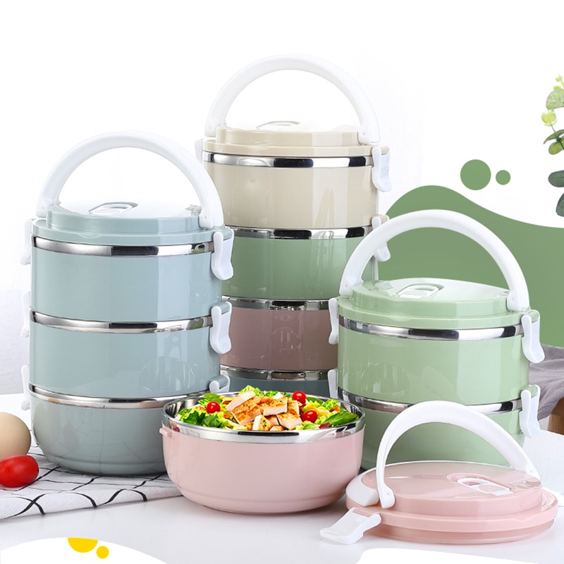 TUUTH 304 Roestvrij Staal Japanse Lunchbox Thermische Voor Voedsel Draagbare LunchBox Voor Kinderen Picknick Kantoormedewerkers School