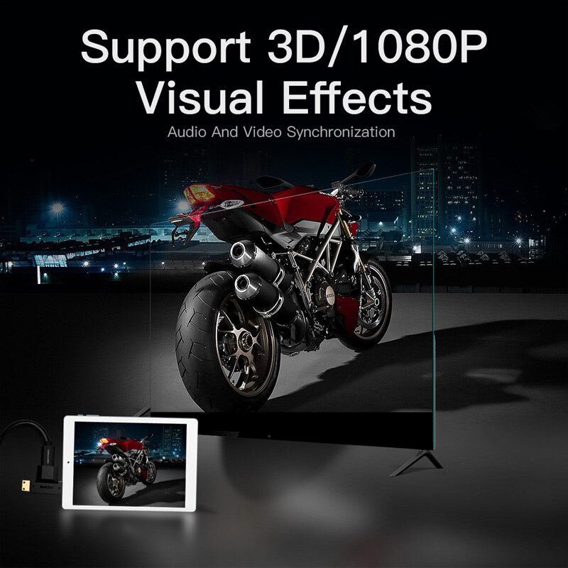 Interventie Mini HDMI/Micro HDMI naar HDMI Adapter Converter 2 in 1 3D 1080 p Man-vrouw voor TV Monitor Projector Camera