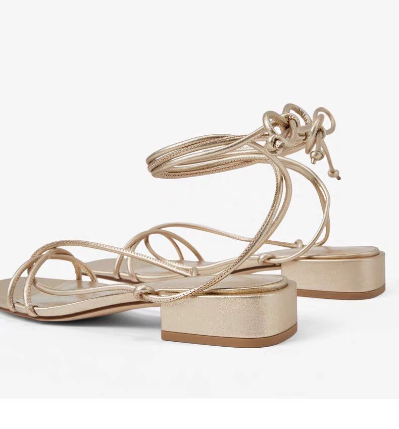 Visne kvinner sko kvinner sandaler ins blogger england enkel fast roma sommerhæl sandaler kvinner sko kvinne