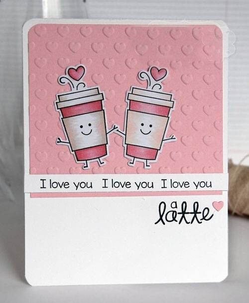 Hearts in chain plastic embossing folder for card making stationary paper crafts stencil cutting die background