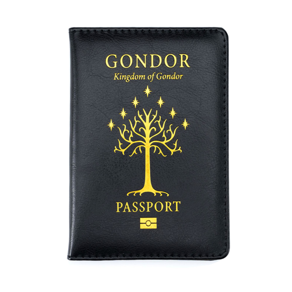 Travel accessories Gondor Middle earth Tree of life Passport Cover for Mens Passport Holder: Default Title