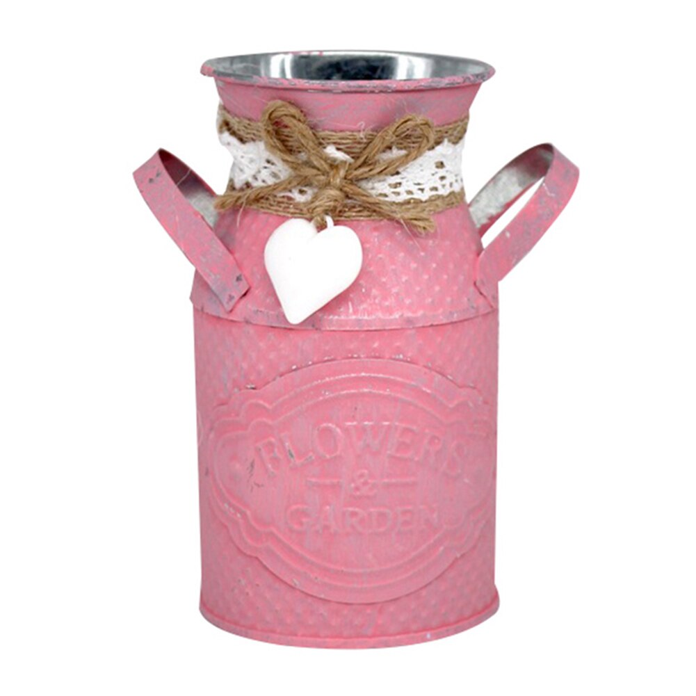 Métal suspendu Pot de fleur crochet mur amovible fer seau étain jardin balcon suspendu Succulent porte-plante décoration bricolage: A7