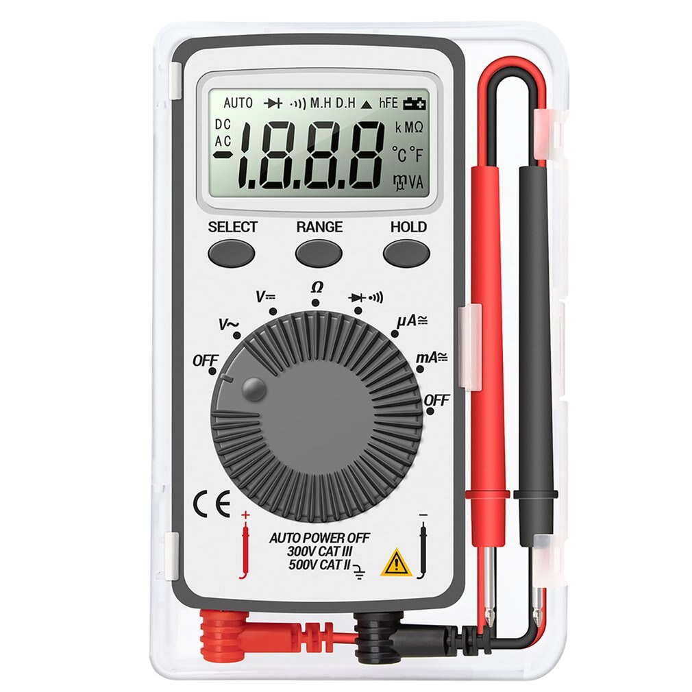 Mini Digital Multimeter ANENG AN101 Multimeter Tester DC/AC Voltage Current LCD Meter Testers With Test Lead