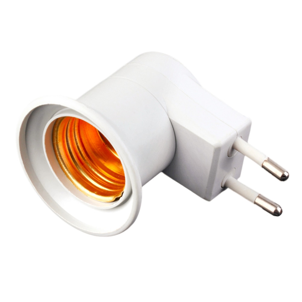 E27 super let lampe lys vægstik  e27 fatninger lampe base us/eu stik lampe fatning med tænd/sluk-knap