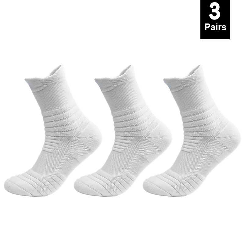 1/3 Pairs Anti-slip Voetbalsokken Mannen Katoenen Sok Korte Lange Buis Voetbal Basketbal Sport Sokken Ademend geurverdrijvende Sok 39-45: 23 / LIGHT BLUE