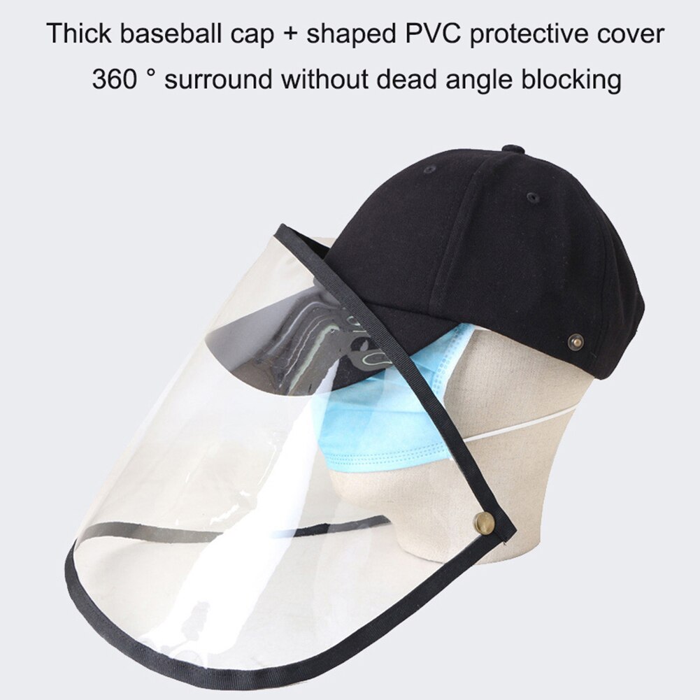Multi-function Protective Cap Anti Infection Protective Hat Eye Protection Anti-fog Windproof Hat Anti-saliva Face Cover Cap