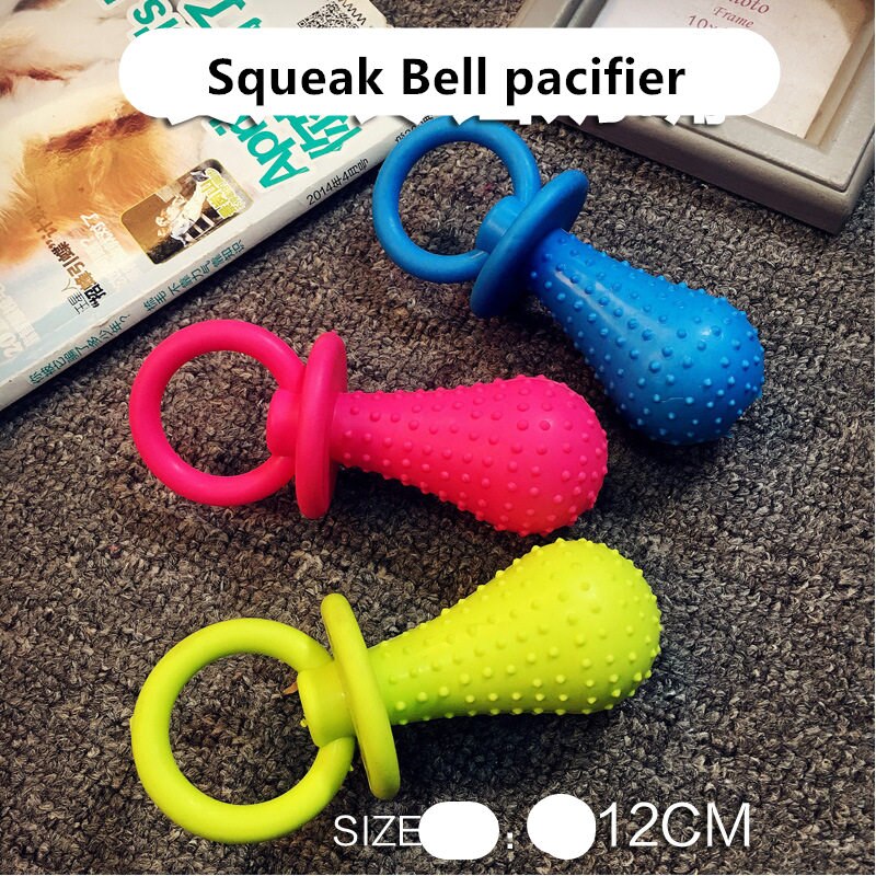 Rubber Squeak Toy for Dog Screaming Chicken Chew Bone Slipper Squeaky Ball Dog Toys Tooth Grinding &amp; Training Pet Toy Supplies: M