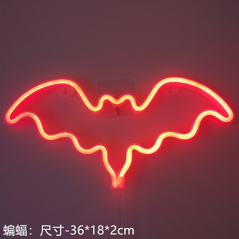 Lampa neonowa kreatywna rakieta/planeta kształt USB neon doprowadziło znak robić pokoju dekoracja na przyjęcie ślubne świąteczny prezent lampka nocna: czerwony-bat