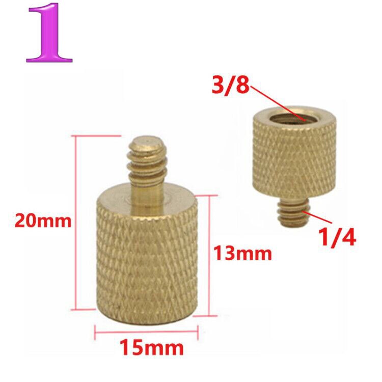 1/4" to 3/8" Male to Female Thread Screw Mount Adapter Tripod Plate Screw mount for Camera Flash Tripod Light Stand: 1