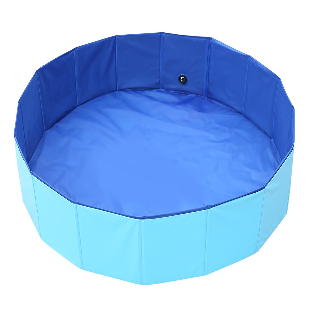 Foldable Dog Pool Foldable Pet Gog Swimming Pool Dog Puppy Cat Inflatable Water Play Bathing Tub Portable Pet Swimming Pools: Blue S