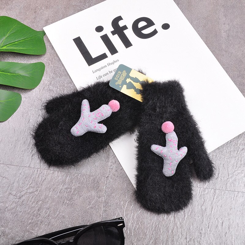 Wecute-gants Cactus pour enfants | Gants pour bébés, mignons, gants pour bébés, mitaines pour nourrissons, de noël, garde au: Black