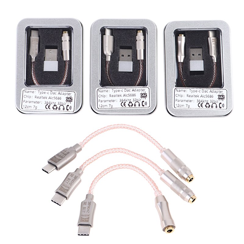 Lxdac  a01 alc 5686 usb typ-c  to 3.5mm dac amp kopfhörerverstärker digitaldecoder aux audiokabel hifi-adapter konverter