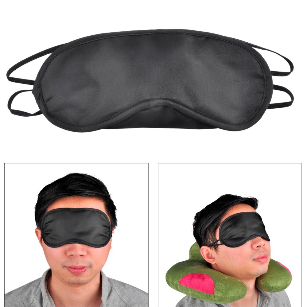 10 Teile/los Weiche Reisen Schlafen Augen Maske Schwarz Schatten Entspannen Schlaf Frauen Männer Augenbinde Augenklappe Nacht Augenklappe