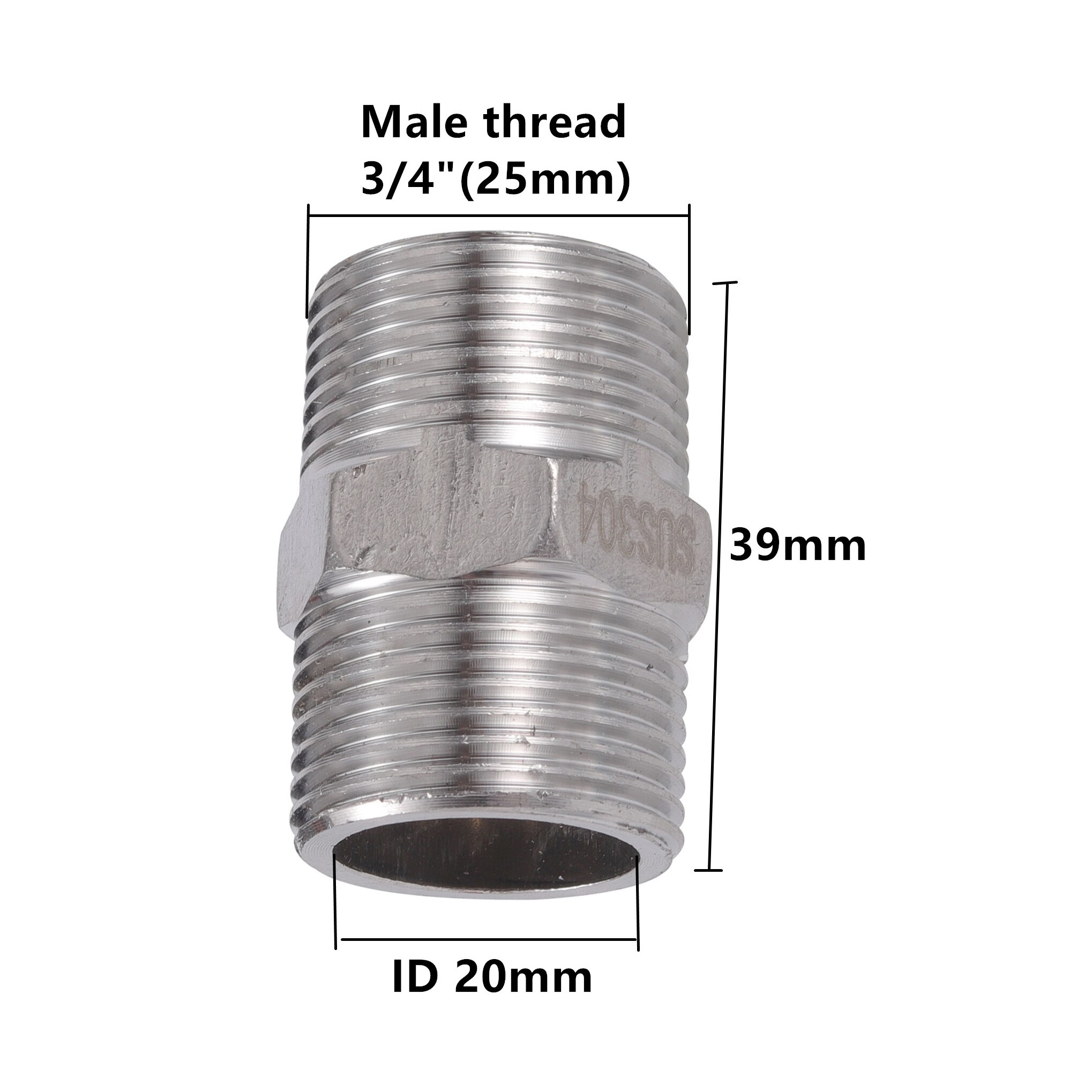 S60x6 Coarse Thread to 1/2" 3/4" Male/Female Thread IBC Water Tank Replacement Adapter Garden Hose Fittings Drain Connector: Type 4