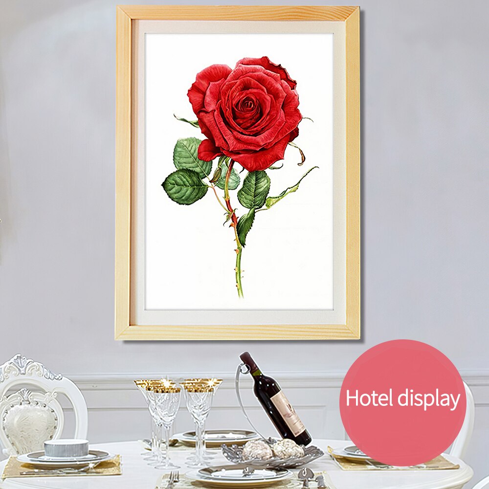 Wood Simple Modern Frame DIY Picture Frame Canvas Paintings Frames Diamond Photo Frame Art Wall Hanging Home Decor 30*40cm