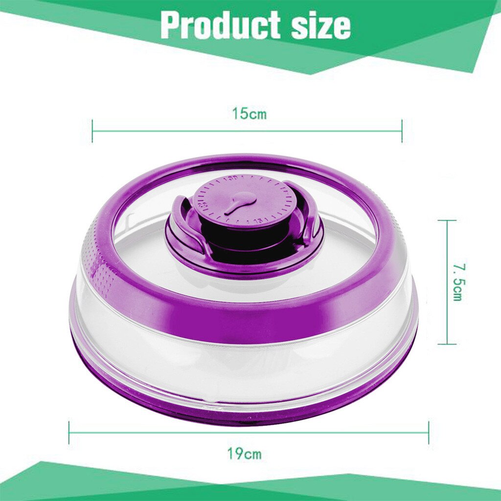 Vacuüm voedsel sealer deksel keuken instant vacuüm voedsel sealer verse deksel koelkast schaal deksel topper koepel keuken gereedschap #40: B
