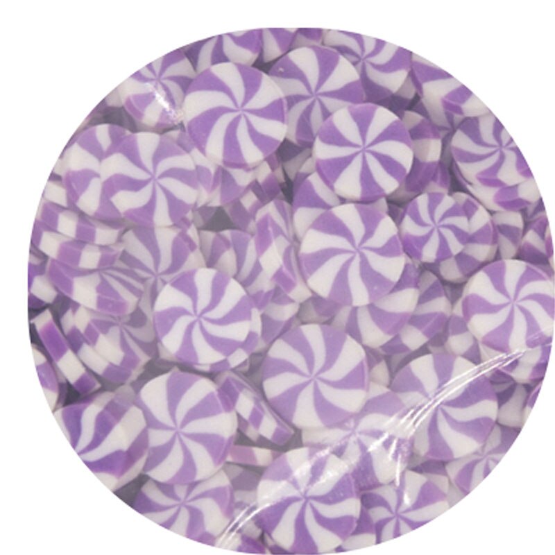 30g doux polymère argile tranches noël bonbons arrose pour Slimes remplissage charmes moelleux boue remplissage bricolage artisanat accessoire: 4 candy shape