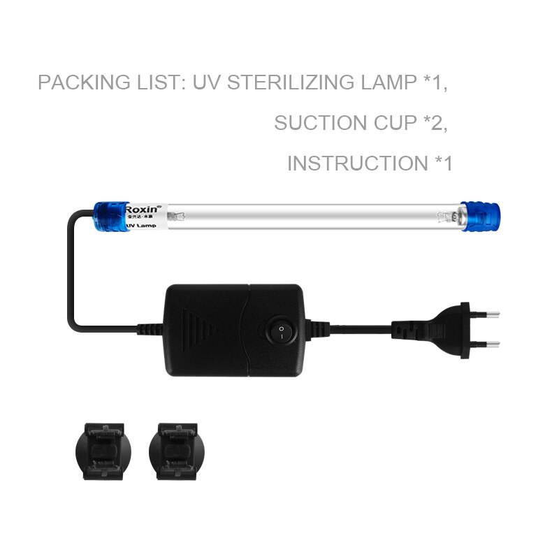 Aquarium UV Sterilizer Submersible UV Light Sterilizer For remove the green algae microorganism in Fish tank of Fish pond