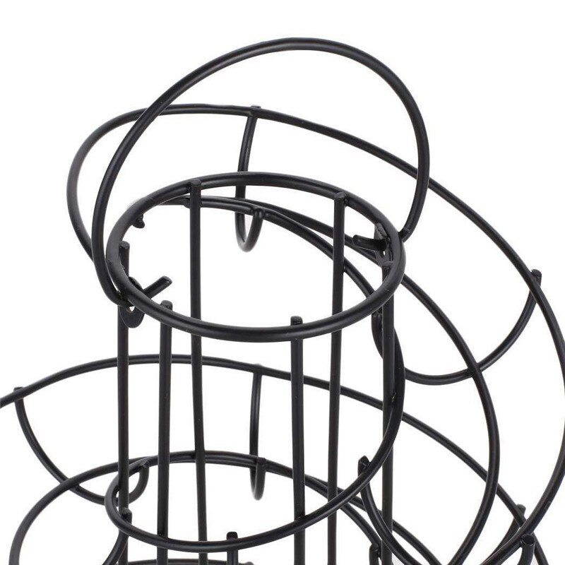 Kök ägghållare utrymmesbesparande spiral ägg förvaringsbricka hållare organisation restaurang ägg display rack