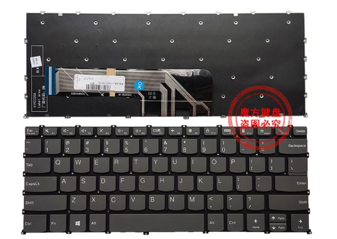 US Keyboard with Backlit for Lenovo IdeaPad 5 14IIL05 14ITL05 Flex 5 14ARE05 5-14IIL05 Flex 5-14IIL05 5-14ARE05: no backlit