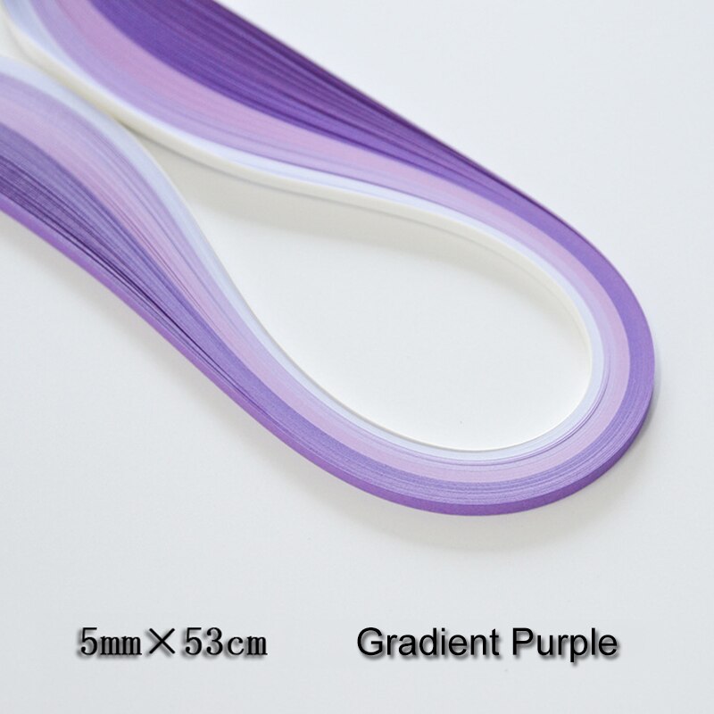 Quilling Quilling Papier einstellen Insgesamt 900 Streifen 9 Arten Gradienten Farben für Heimat Klassenzimmer Einkaufen Hochzeit Dekorationen: Violett(5 Farben)
