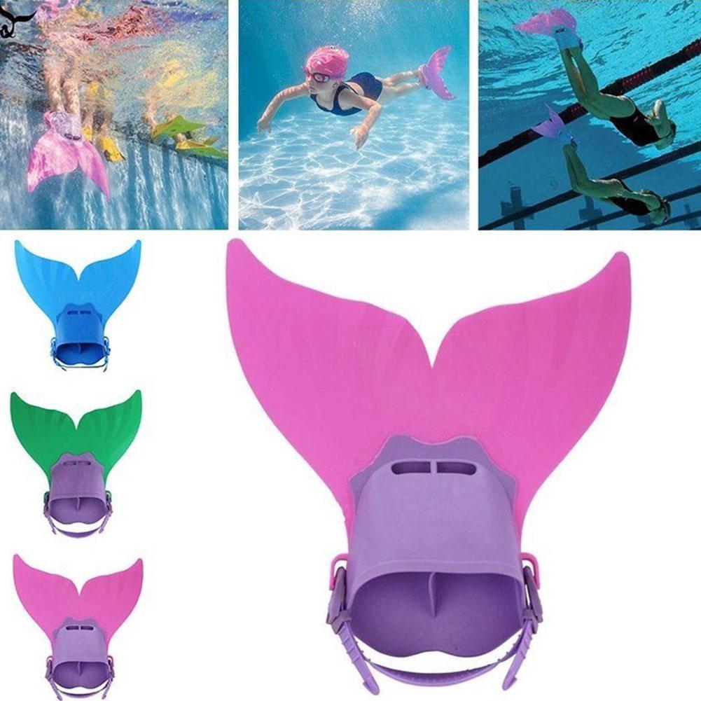 Cute Kid Kinderen Zwemmen Fin Duiken Voet Flippers Vinnen Training Schoenen Staart Sport Water Zwemmen Voeten Sport Water A6A0