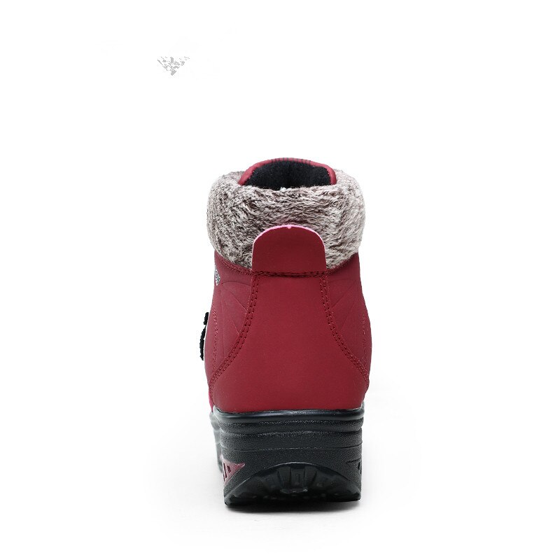 Vrouwen Winter Sneakers Comfortabele Zachte Wandelschoenen Plus Fluwelen Outdoor Warme Schudden Schoenen Dikke Slijtvaste
