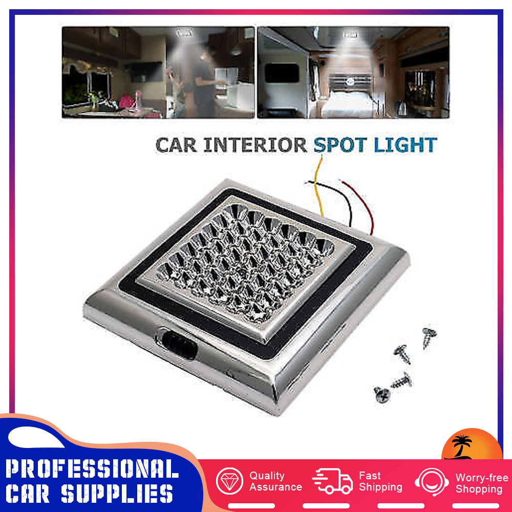 Dc 12v bil husvagn camping 42 led interiör tak tak inre lampa kupol ljus skåp lampa för husbil rv husvagn