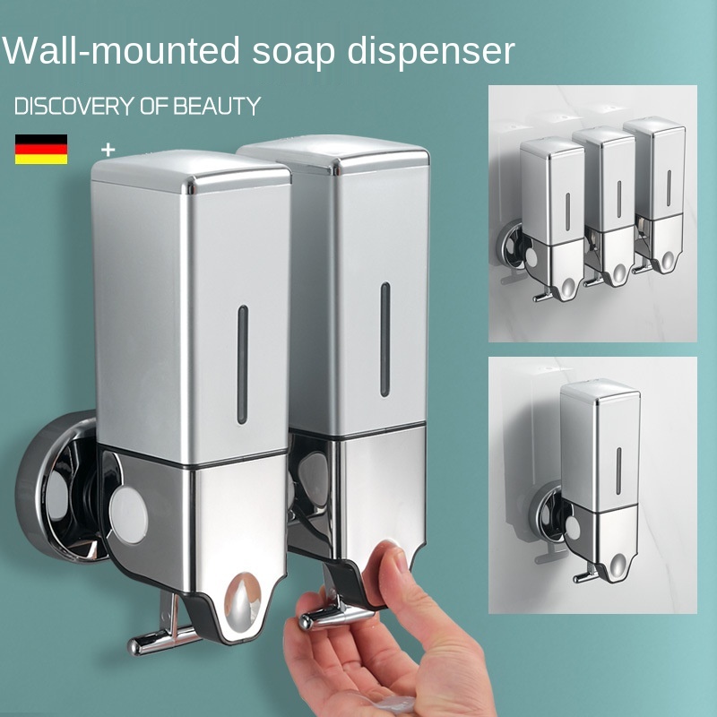 3 Bottles Bathroom Shower Soap Dispenser Shampoo Gel Pump Wall Black Dispenser | BIG W 3 Bottles Bathroom Shower Soap Dispenser Shampoo Gel Pump Wall Black Dispenser | BIG W