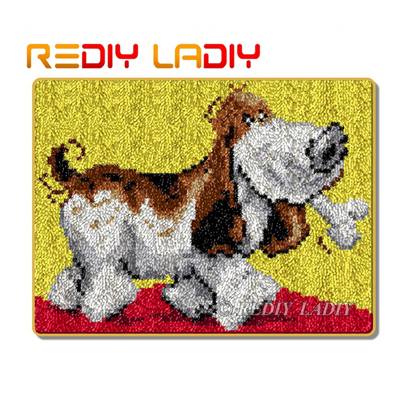 Zestawy robić szydełkowania dywanów z haczykami, szydełkowanie dywanów, świąteczne włóczki hohoho, płótno z nadrukiem, poduszki, mata, szydełkowanie, gobeliny: Zd659