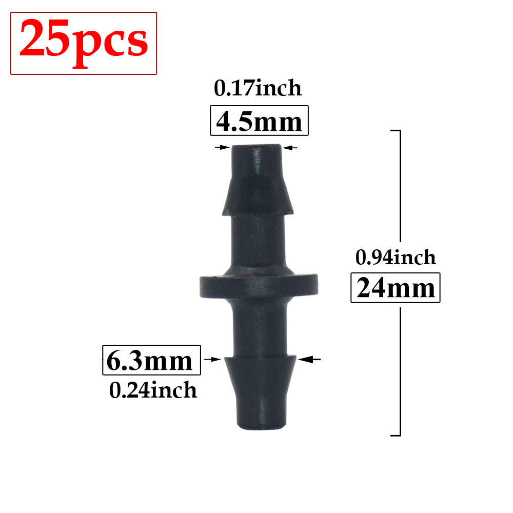 25 stücke 3/5 4/7 Schlauchtülle Anschluss 1/4'' & 1/8'' Schlauch Schlauch Wasser Splitter gemeinsam Abschläge Kreuz Eng stecker Tropf bewässerung System: verrotten