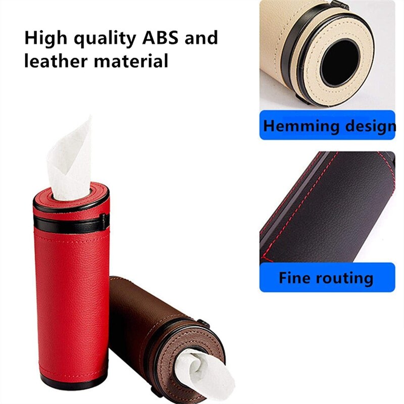 Tissue Box General Auto Round Paper Tube Safety Broken Window Tissue Cup Interior Decoration Car Home Paper Tube
