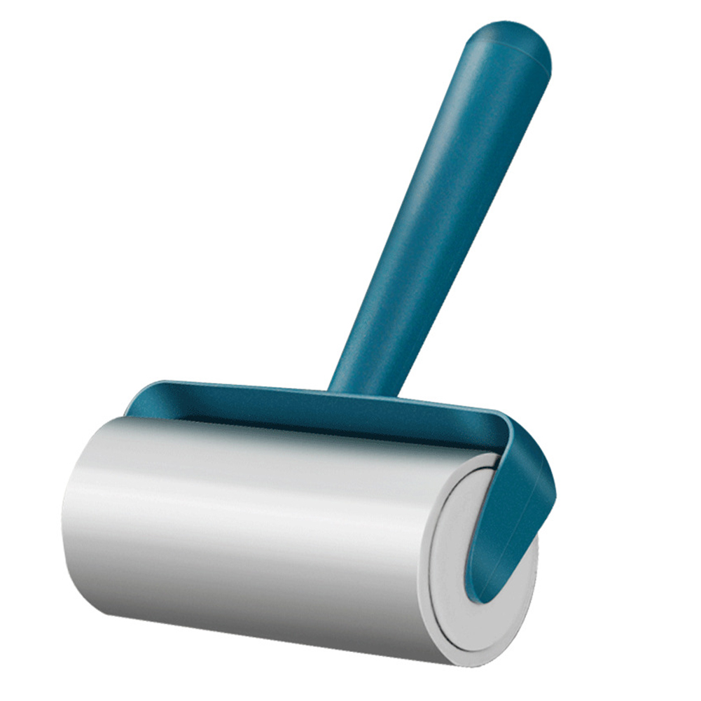 Sticky Paper Roller Super Sticky Clothes Lint Rolling Remover Sofa Fabric Pet Hair Dust Fuzz Removal Roller Cleaning Brush: Blue