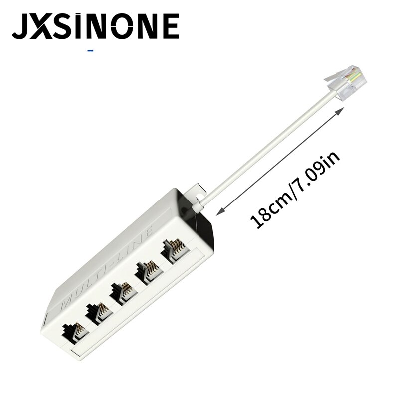 Jxsinone  rj11 liitin 5 -suuntainen pistorasia puhelin puhelin modulaarinen linjan jakaja pistoke sovitin 6 p 4c
