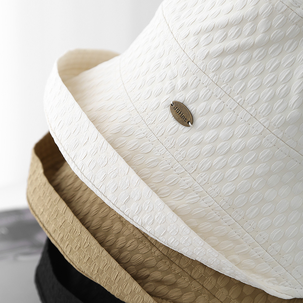 Chapéu balde feminino primavera verão chapéus para mulheres pano guarda-sol retro pescador boné feminino viagem férias protetor solar senhora 2025 novo